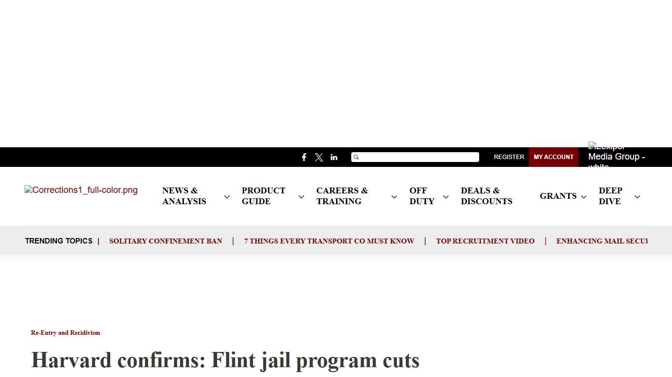 Harvard confirms: Flint jail program cuts recidivism